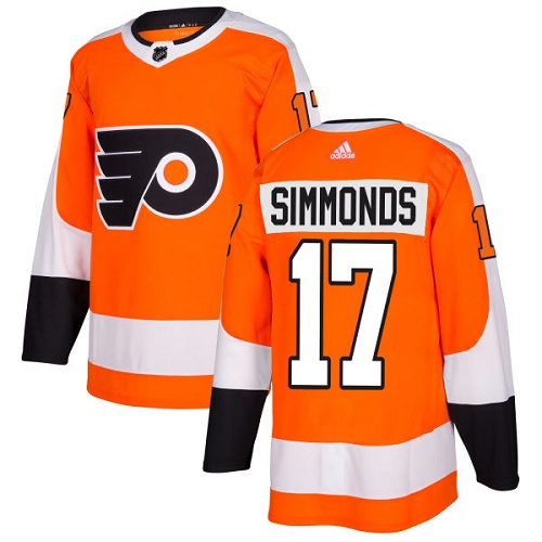 Adidas Men Philadelphia Flyers #17 Wayne Simmonds Orange Home Authentic Stitched NHL Jersey->philadelphia flyers->NHL Jersey